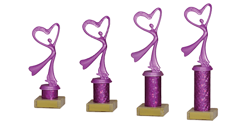 Abstract 'Love Dance' Figure Trophies 1784 Series