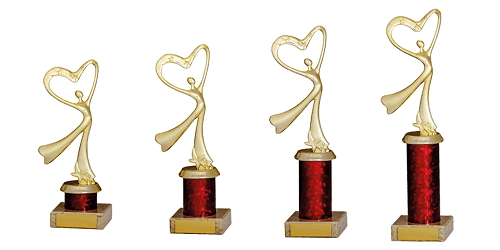 Abstract 'Love Dance' Figure Trophies 1786 Series