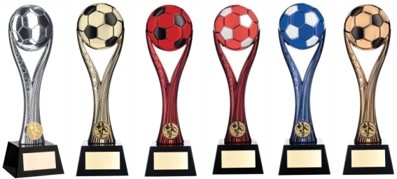 Soccer Ball Trophy Topper TL107 – Black Base, Team Quantities Available