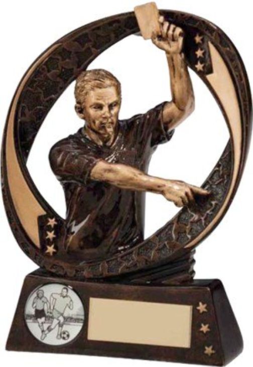FOOTBALL REFEREE TROPHY OFFICIALS LINESMAN MANAGER AWARD FREE ENGRAVING RF255 GW 