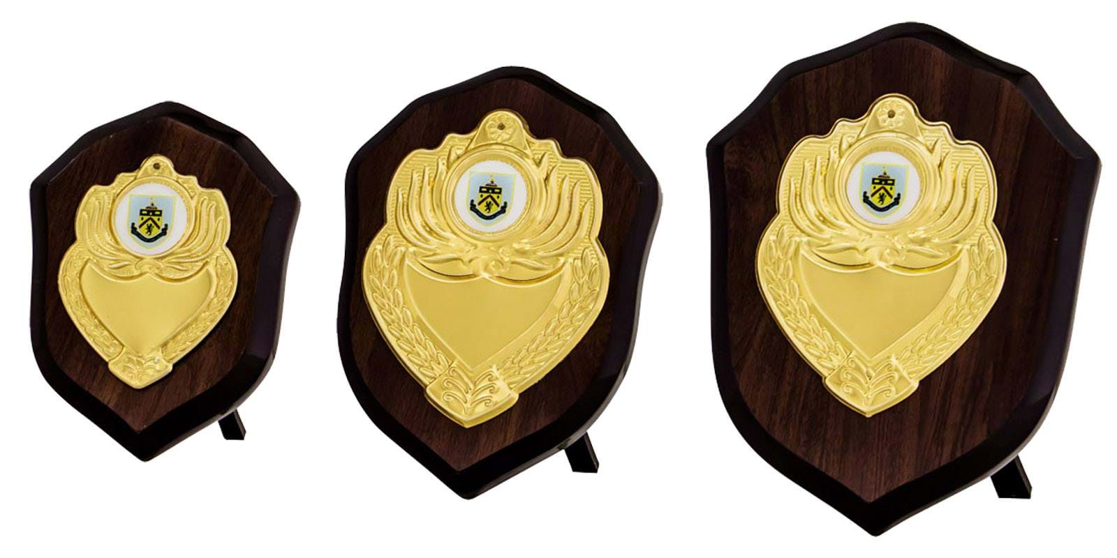 HS2 50mm Mini Heart Shaped Wooden Shield,Trophy Award Free Engraving swt 