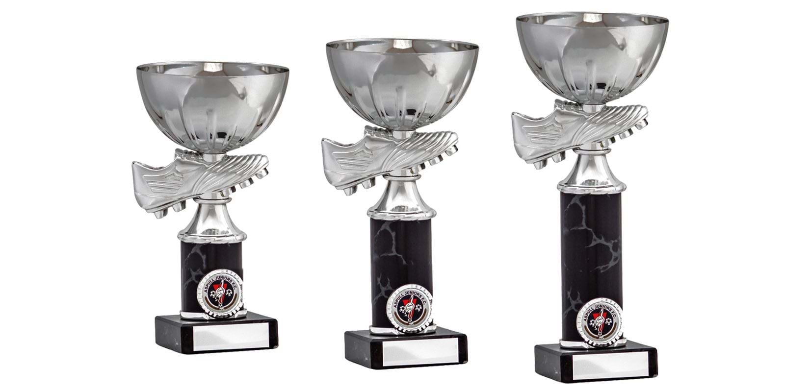 Silver and Black Football Boot Cup Awards 1888 Series