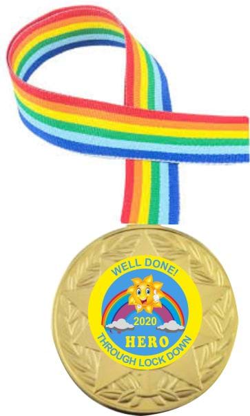 Gold Lockdown Hero Medal
