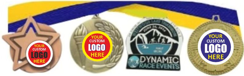 thumbnail image 2 of Awardsmith Dance Medals Bulk Pack - 1 To 100 Pieces With Custom Logo And Ribbons 2 of 5