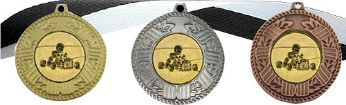 Custom Go Kart Racing Trophies - 11 Inch Tall Awards With Engraving Plate