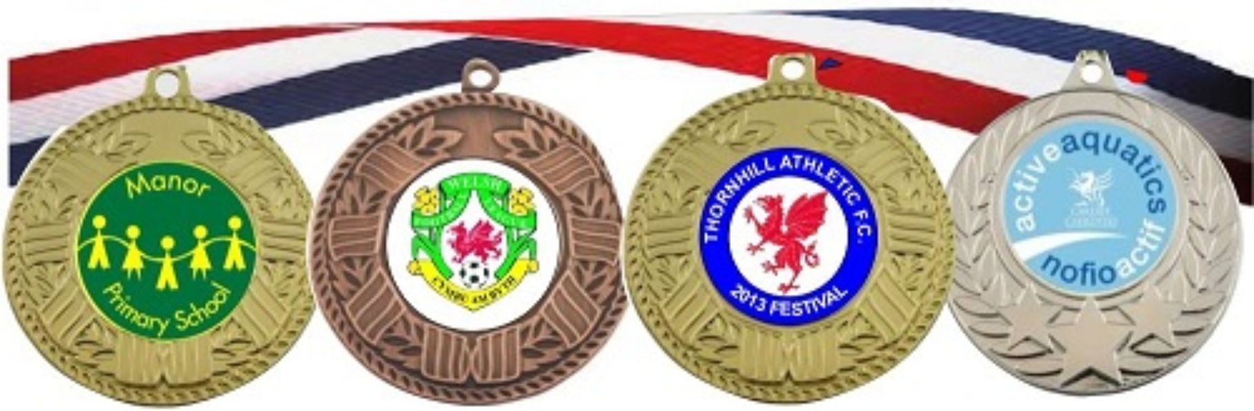 Walk Netball Medals Other sports Inc CHOICE of Ribbon & Personalised Centres 
