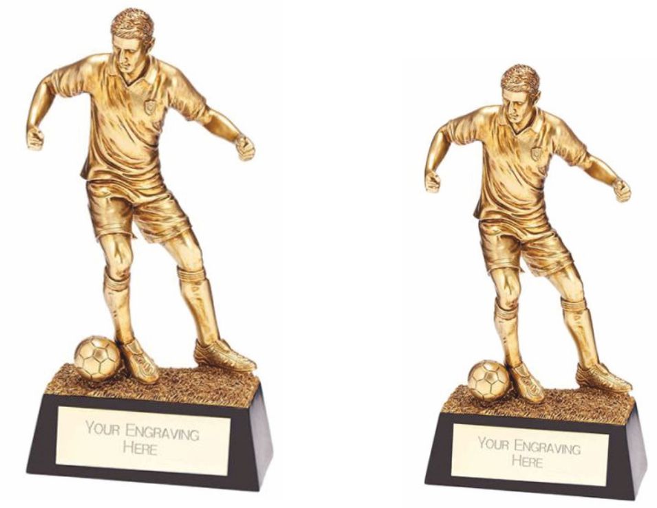 Icon Footballer AGGT Resin Trophy Award 2 sizes free engraving 