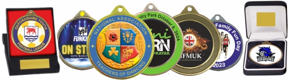 Impressive Full Colour Surface Printed Medals to Your Specific Design