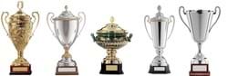 Stylish Italian Silver Plated Cup Trophies