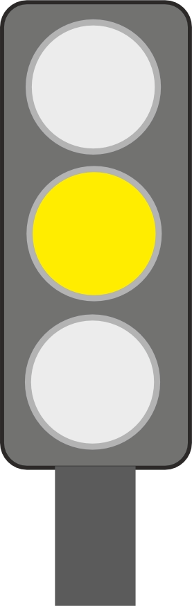 Amber Traffic Light